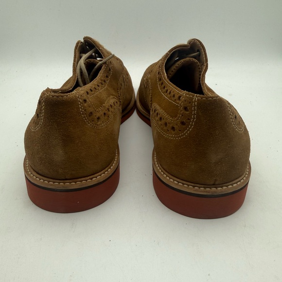 BRAND NEW 1901 M00214 Wingtip Derby Oxford Light Brown Suede Lace Up Size 10